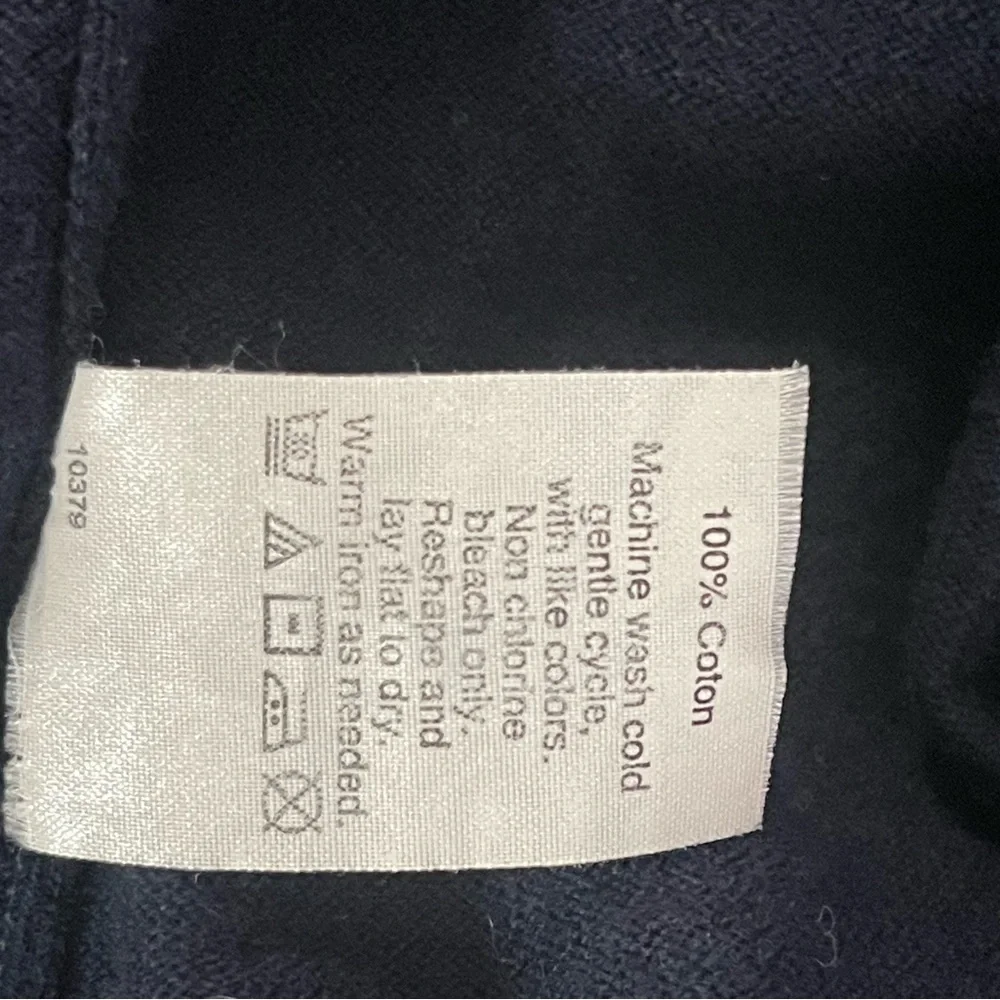 J Crew Navy XL Cotton V-neck sweater-tee - Picture 5 of 9